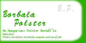 borbala polster business card